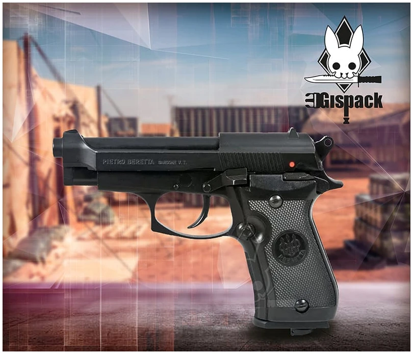 Pistola BERETTA 84FS Negra CO2 BB Cal. .177 480