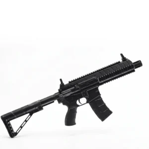 Rifle táctico estilo AR color negro Umarex Steel Strike con culata ajustable, rieles Picatinny y cargador desmontable