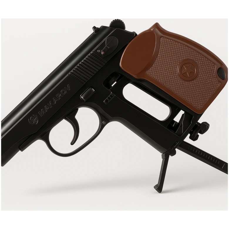 Pistola Makarov Negra/Cafe Co2 - Imagen 3