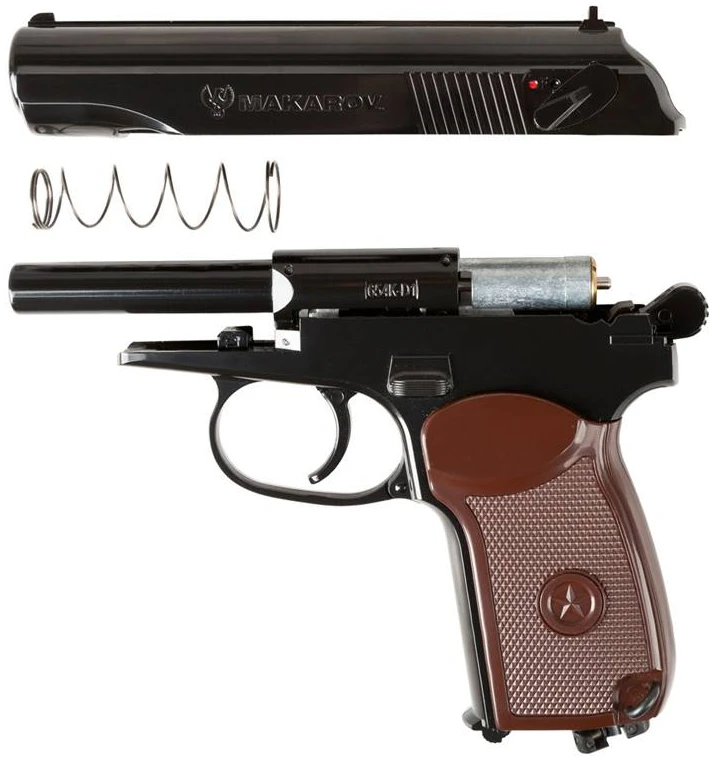 Pistola Makarov Negra/Cafe Co2 - Imagen 4
