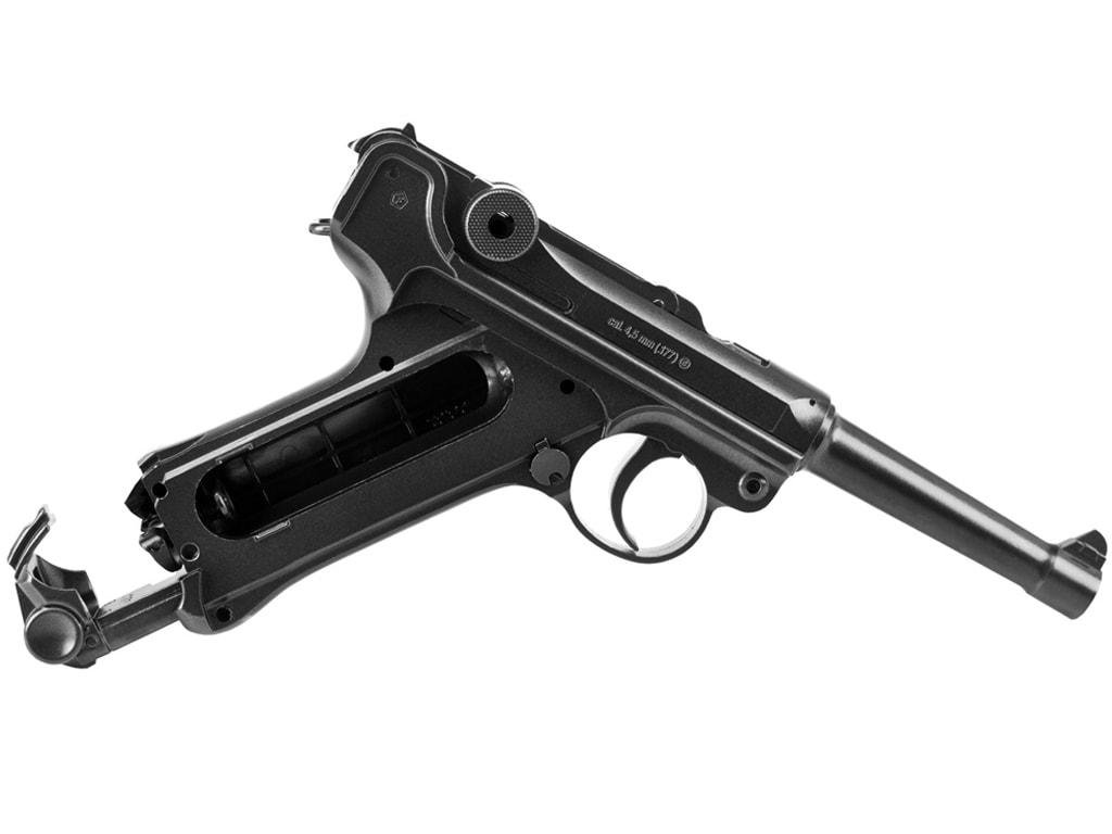 Pistola Legends P08 Negra Retroceso - Imagen 4