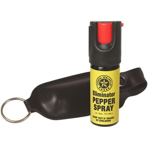 Gas Pimienta Al 15% 1/2 Oz. Llavero Suave Negro