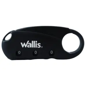 CANDADO DE COMBINACION 3 DISCOS, NEGRO - GISPACK