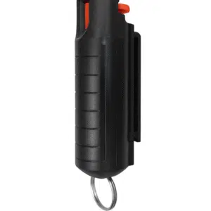 Gas Pimienta Al 15% 1/2 Oz, Llavero Duro Negro