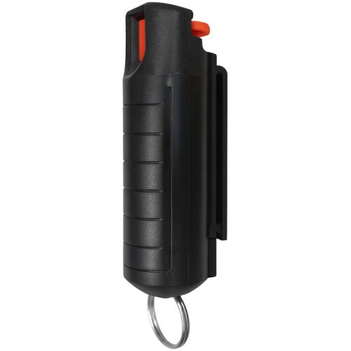 Gas Pimienta Al 15% 1/2 Oz. Llavero Duro Negro
