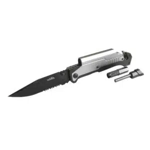 NAVAJA DE BLOQUEO,HOJA NEGRA 8,5CM,LISA-2 - GISPACK