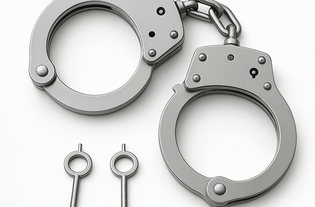 Accesorios policiales: esposas metalicas para seguridad publica y privada