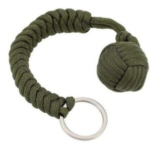 Llavero Tactico Bola Acero Verde