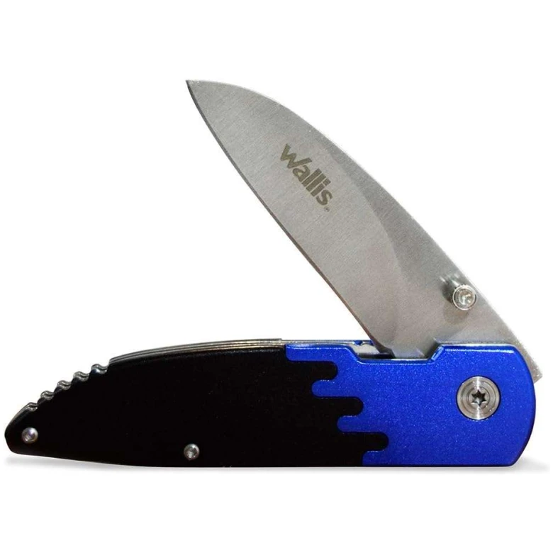 Navaja Wallis Mango Negro Y Azul - Imagen 3