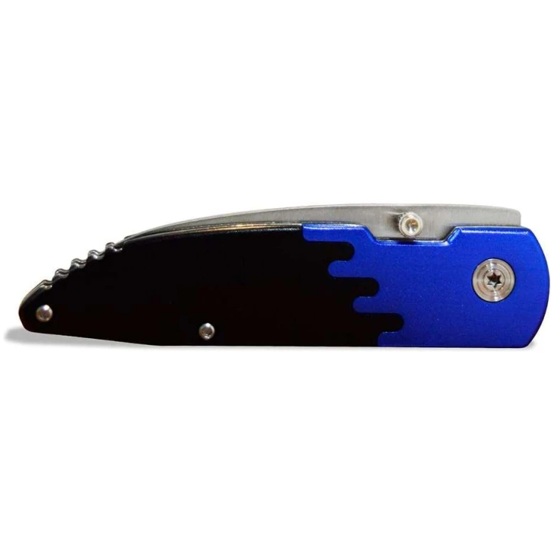 Navaja Wallis Mango Negro Y Azul - Imagen 4