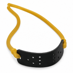 Resortera profesional de alta potencia con banda elástica de látex y soporte para antebrazo.