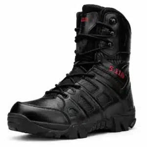 Bota táctica outdoor negra 5.11 de uso militar y policial