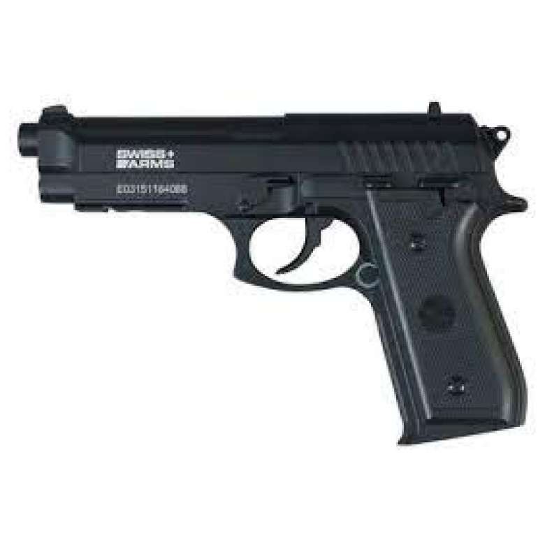 Pistola Swiss ARMS SA92 Negra CO2 BB 397fps Metal