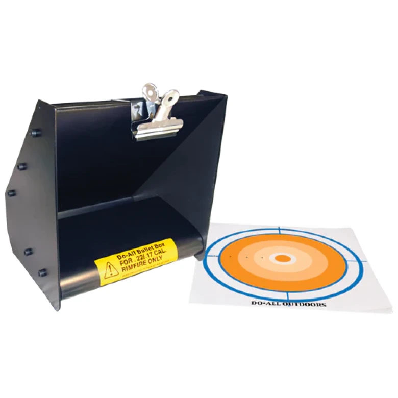 Blanco Metalico DO ALL Caja Atrapa Balas Cal. .22