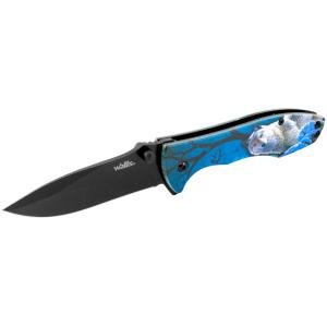 Navaja De Bloqueo Con Mango Azul Lobo ,