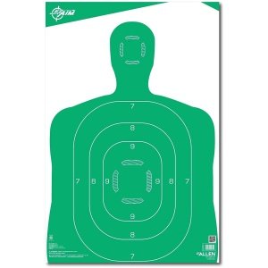 Silueta Humana Verde ALLEN 12"x18" 10 blancos