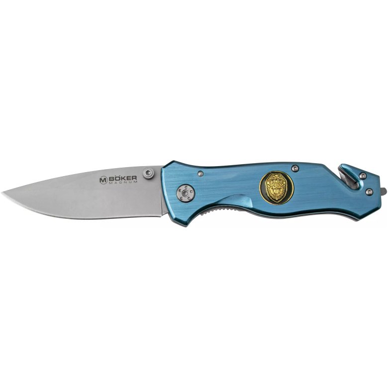 Navaja Rescate BOKER Magnum Law Enforcement Azul 8.51 Cm.