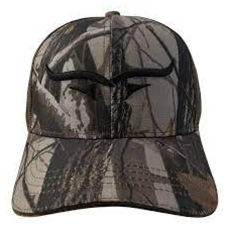 Gorra Con Malla Y Ajustador, Cuernos, Cafe Camuflaje - Imagen 3