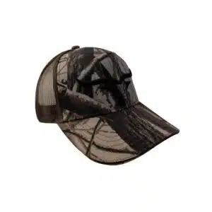 GORRA CON MALLA Y AJUSTADOR, CUERNOS, CAFE CAMUFLAJE - GISPACK