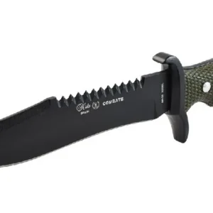 Cuchillo Combate(Abs/Zamak)Funda Piel
