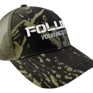 Gorra Con Malla Y Ajustador, Verde Camuflaje