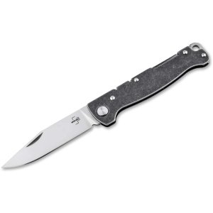 Navaja Diaria BOKER Plus Atlas Backlock Clip Point Gris 7.39 cm.