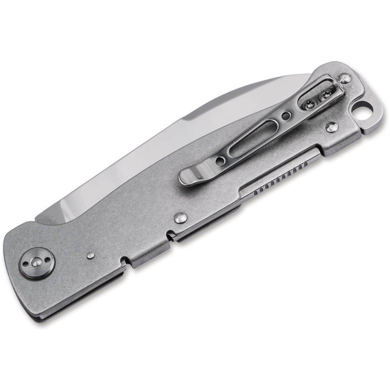 Navaja Diaria BOKER Plus Atlas Backlock Drop Point Gris 7.11 Cm. - Imagen 2