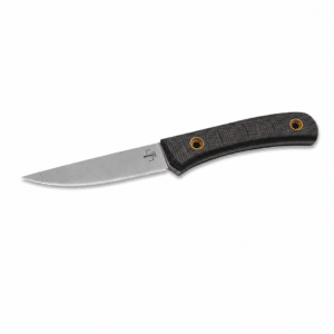 Cuchillo de hoja fija Böker Plus con hoja de acero inoxidable y mango ergonómico texturizado color negro.