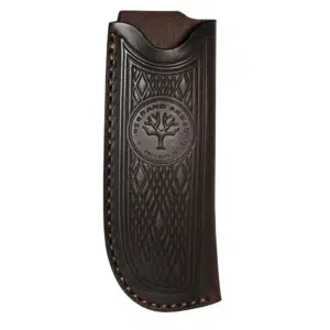 FUNDA PIEL P/NAVAJAS BOKER TRAPPER NEGRA HASTA NAVAJAS DE 4.25" - GISPACK