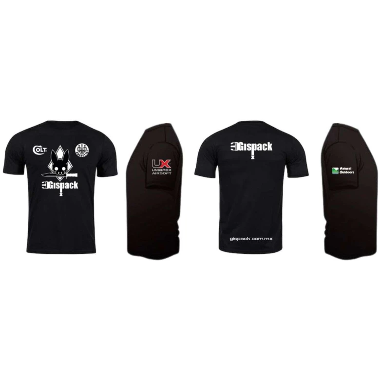 Playera Conmemorativa Gispack 2023 Negra - Imagen 3