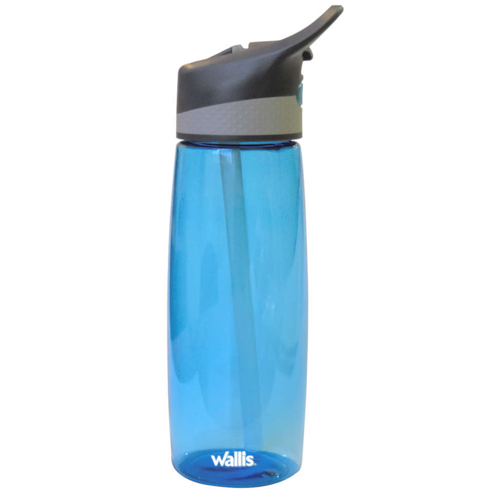 Botella Plástica De Agua Deportiva Antiderrame 900 Ml