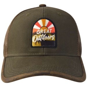GORRA CON MALLA Y AJUSTADOR DE PLASTICO,GREAT OUTDOORS, OLIV