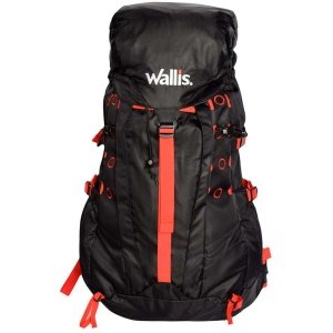 CHILAS 50L, SEMI-IMPERMEABLE, NEGRA CON ROJO