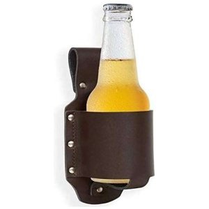 Funda Para Botella Cuero Cafe
