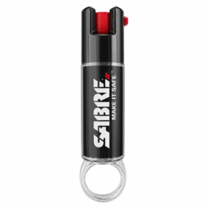 Gas pimienta SABRE con llavero de 15 g, aerosol de máxima potencia para defensa personal en empaque original.