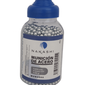 Munición Acero NAKASHI 4.5 (2,500 pzas.) BOTE