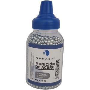Munición Acero NAKASHI 4.5 (2,500 pzas.) BOTE