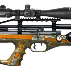 RIFLE DE PCP MARCA KRAL MODELO EMPIRE W ORANGE LAMINATED CAL. 6.35 MM | GISPACK México