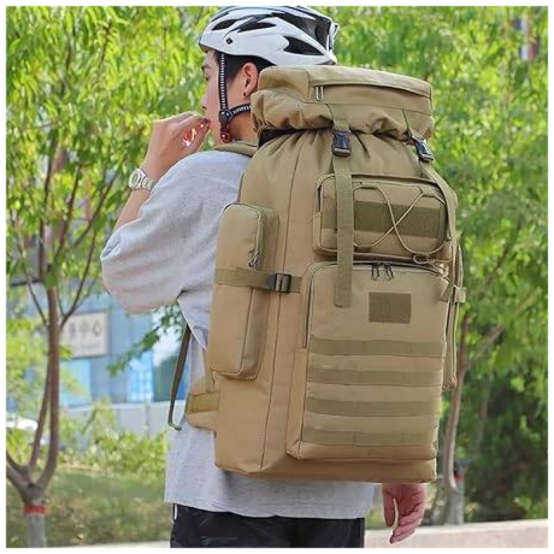 Mochila 80 Litros Kaki - Imagen 4