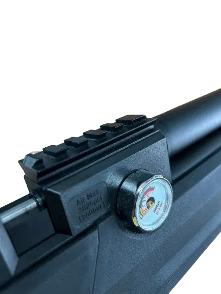 RIFLE DE PCP MARCA KRAL MODELO EMPIRE W ORANGE LAMINATED CAL. 6.35 MM | GISPACK México
