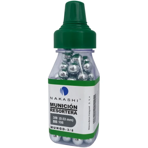 Municion P/Resortera NAKASHI 3/8 (80 PZAS.) BOTE
