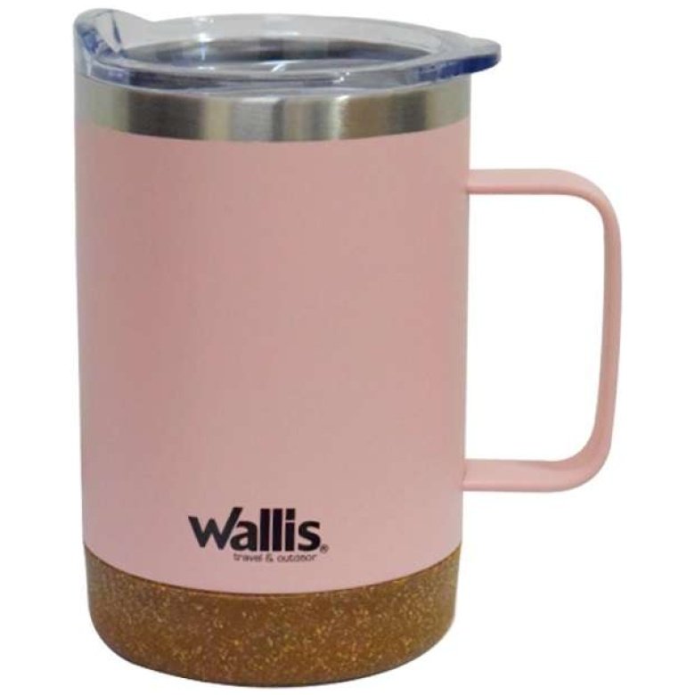 Taza Termica Corcho Rosa