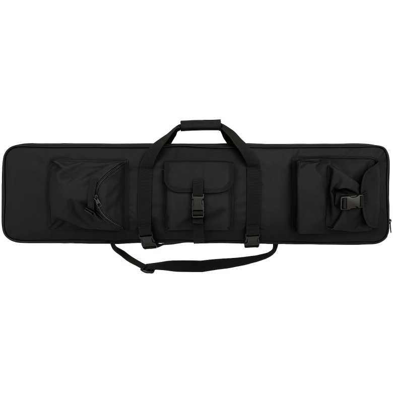 Mochila Cuadrada De Transporte Para Rifle Negra 81 Cm - Imagen 2