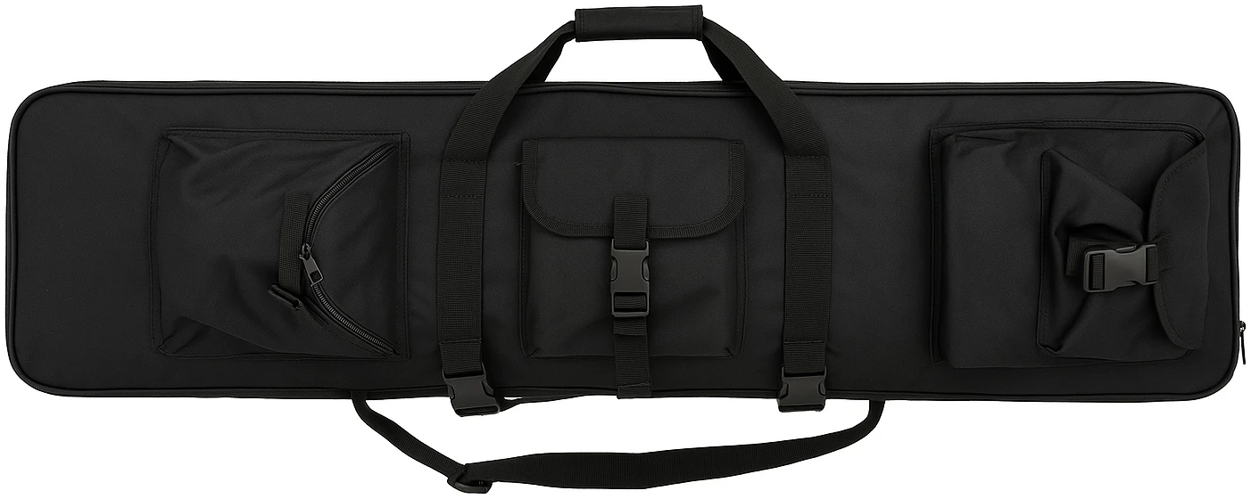 Mochila Cuadrada De Transporte Para Rifle Negra 81 Cm - Imagen 2
