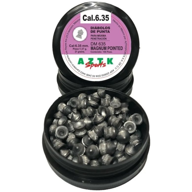 Diábolos Aztk Magnum Punta Cal. 6.35