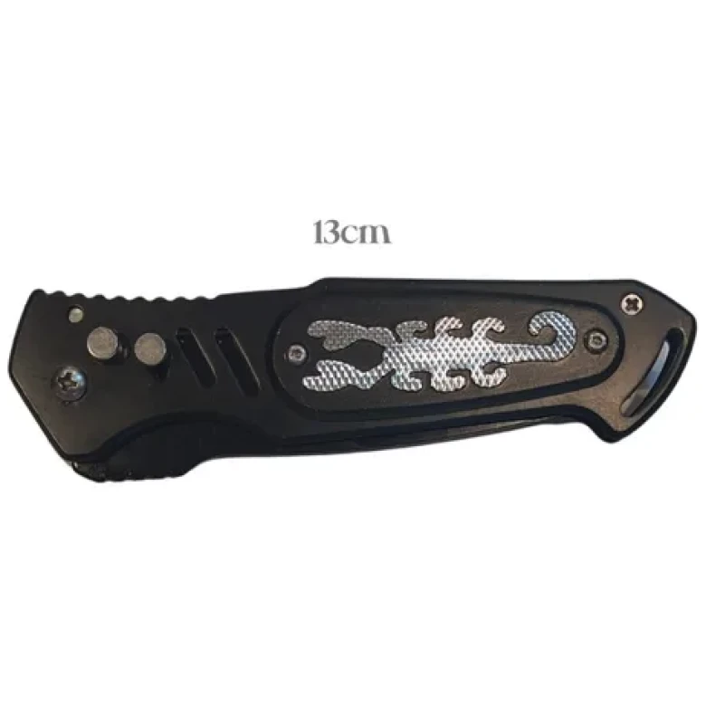 Navaja Venom 22cm Negra Metalica 2 Diseños - Imagen 5