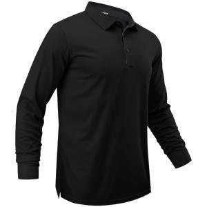 Camisa Polo Manga Larga Color Negro L