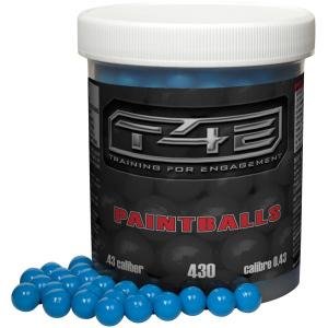 Bolitas de Pintura T4E Cal. .43 Azul/Azul 8,000 pzas.