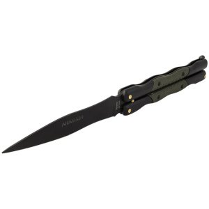 NAVAJA MARIPOSA NINJHA,MANGO CROMO DURO NEGROY PINTURA EPOXI