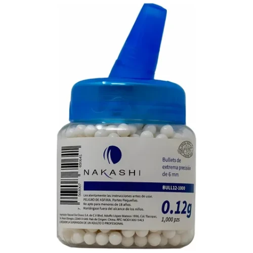 Bullet NAKASHI .12g 6mm 1,000p. BOTE